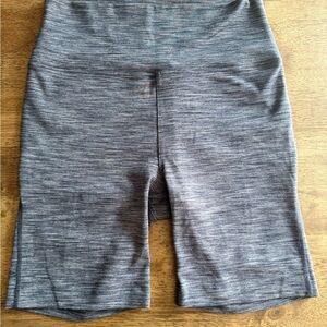 Outdoor Voices Heathered Gray Bike Shorts